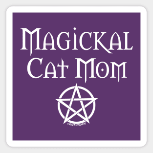 Magickal Cat Mom Wiccan Pagan Mother's Day Cheeky Witch® Magnet